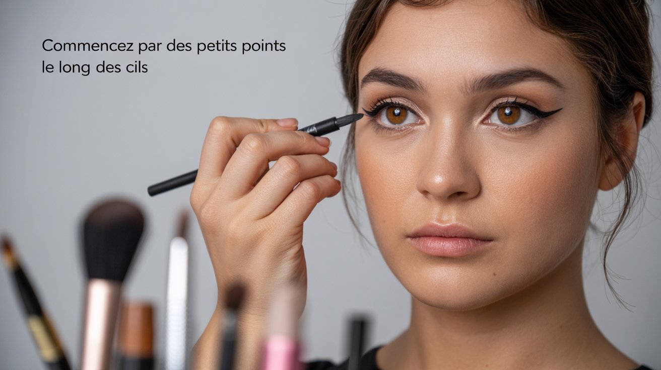 Application de l'eye-liner